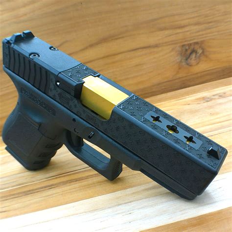 louis vuitton glock back plate|Custom LOUIS VUITTON Glock 19 slide. .